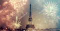 Фейерверк в Париже на фотообоях