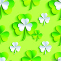 клевер, зеленые листья бесшовное изображение